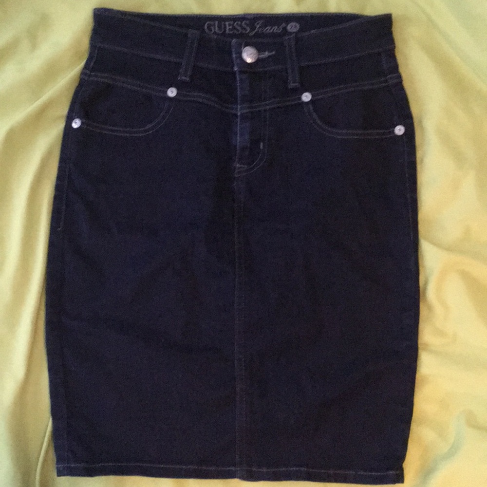 🍀Guess jean  skirt